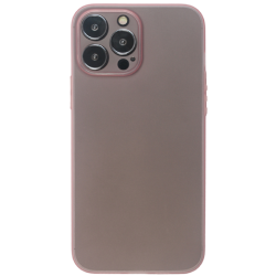 Vivid Θήκη Σιλικόνης Slim Apple iPhone 13 Pro Max - Transparent / Pink (VISLIM198PK)
