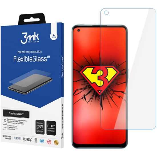 3MK Premium Flexible Glass - Αντιχαρακτικό Υβριδικό Προστατευτικό Γυαλί Οθόνης - Realme 9 Pro Plus - 0.3mm (5903108462709)