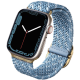 Uniq Aspen Braided Band - Premium Πλεκτό Λουράκι Apple Watch SE/11/10/9/8/7/6/5/4 (42/41/40mm) - Cerulean Blue (UNIQ-41MM-ASPDECBLU)