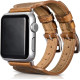 iCarer Double Buckle Cuff Watch Band - Δερμάτινο Λουράκι Apple Watch SE/11/10/9/8/7/6/5/4 (42/41/40mm) - Brown (RIW113)