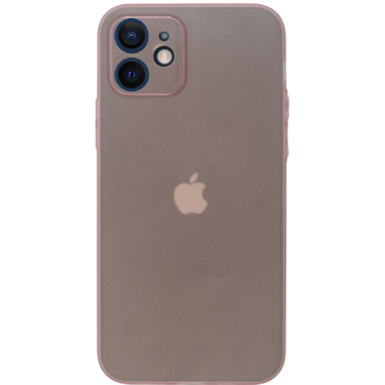 Vivid Θήκη Σιλικόνης Slim Apple iPhone 12 - Transparent / Pink (VISLIM139PK)