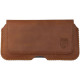 Rosso Deluxe Belt Case - Universal Δερμάτινη Θήκη Ζώνης για Smartphones / Κινητά - 16 x 8 cm - Brown (8719246227004)