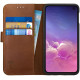 Rosso Deluxe Δερμάτινη Θήκη Πορτοφόλι Samsung Galaxy S10e - Brown (8719246181016)