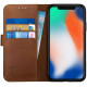 Rosso Deluxe Δερμάτινη Θήκη Πορτοφόλι Apple iPhone X / XS - Brown (8719246113062)