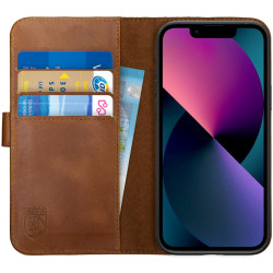 Rosso Deluxe Δερμάτινη Θήκη Πορτοφόλι Apple iPhone 13 mini - Brown (8719246319952)
