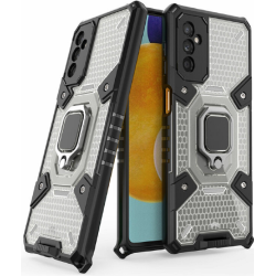 Vivid Honeycomb Armor - Ανθεκτική Θήκη Samsung Galaxy M52 5G με Μεταλλικό Ring Holder - Black (UNARMORGALAXYM52BK)