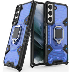 Vivid Honeycomb Armor - Ανθεκτική Θήκη Samsung Galaxy S22 Plus 5G με Μεταλλικό Ring Holder - Blue (UNARMORGALAXYS22PLUSBL)