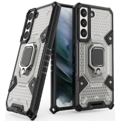 Vivid Honeycomb Armor - Ανθεκτική Θήκη Samsung Galaxy S22 Plus 5G με Μεταλλικό Ring Holder - Black (UNARMORGALAXYS22PLUSBK)