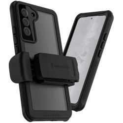 Ghostek Nautical 4 - Ανθεκτική Αδιάβροχη Θήκη με Περιστρεφόμενο Κλιπ Ζώνης - Samsung Galaxy S22 Plus 5G - Clear (GHOCAS3027)