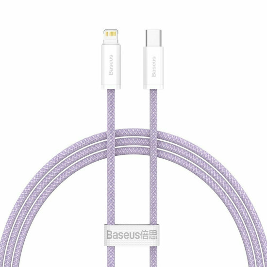 Baseus Dynamic Καλώδιο Φόρτισης και Μεταφοράς Δεδομένων Type-C σε Lightning - 100cm - 20W - Purple (CALD000005)
