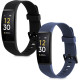 KW Λουράκι Σιλικόνης Realme Band 1 - 2 Τεμάχια - Black / Dark Blue (58173.01)