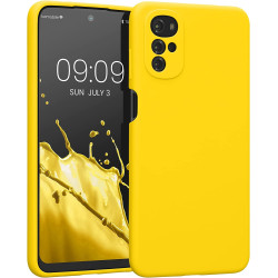 KWmobile Soft Flexible Rubber Cover - Θήκη Σιλικόνης Motorola Moto G22 - Vibrant Yellow (58207.165)
