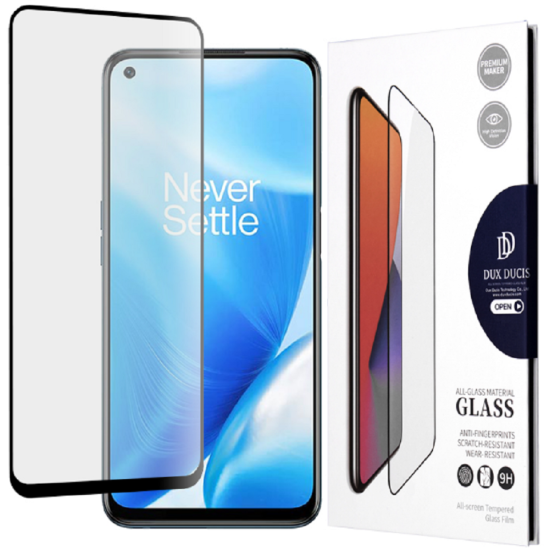 DuxDucis Tempered Glass - FullFace Αντιχαρακτικό Προστατευτικό Γυαλί Οθόνης OnePlus Nord N200 5G - Black (6934913048436)