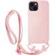 Vivid Silicone Strap - Θήκη Σιλικόνης με Λουράκι Λαιμού - Apple iPhone 13 - Nude (VISISTRAP196NUDE)