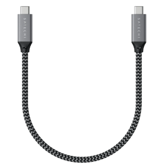 Satechi USB-4 40Gbps - Καλώδιο Φόρτισης και Μεταφοράς Δεδομένων - Type-C σε Type-C - 100W - 25cm (ST-U4C25M)