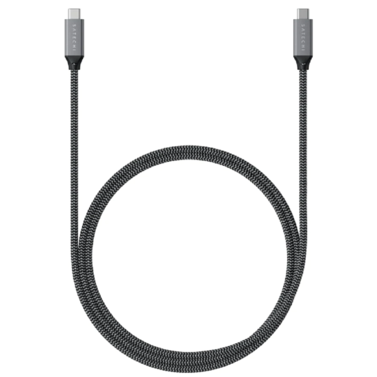 Satechi USB-4 40Gbps - Καλώδιο Φόρτισης και Μεταφοράς Δεδομένων - Type-C σε Type-C - 100W - 80cm (ST-U4C80M)