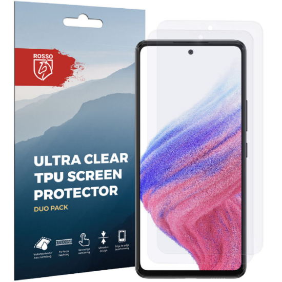 Rosso Ultra Clear Screen Protector - Μεμβράνη Προστασίας Οθόνης - Samsung Galaxy A53 5G - 2 Τεμάχια (8719246344107)