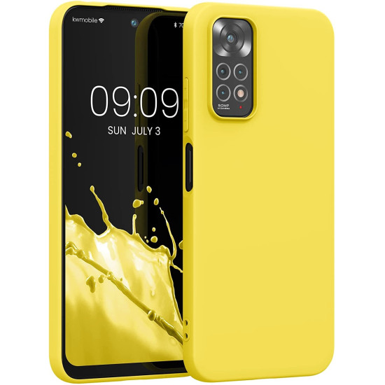 KWmobile Θήκη Σιλικόνης Xiaomi Redmi Note 11 / 11S - Vibrant Yellow (57368.165)