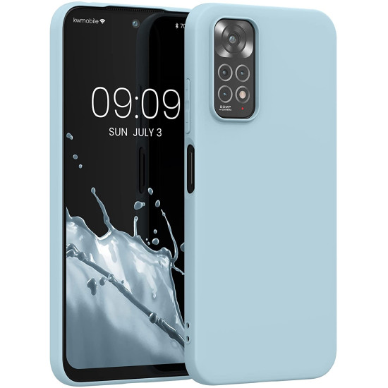 KWmobile Θήκη Σιλικόνης Xiaomi Redmi Note 11 / 11S - Light Blue Matte (57368.58)
