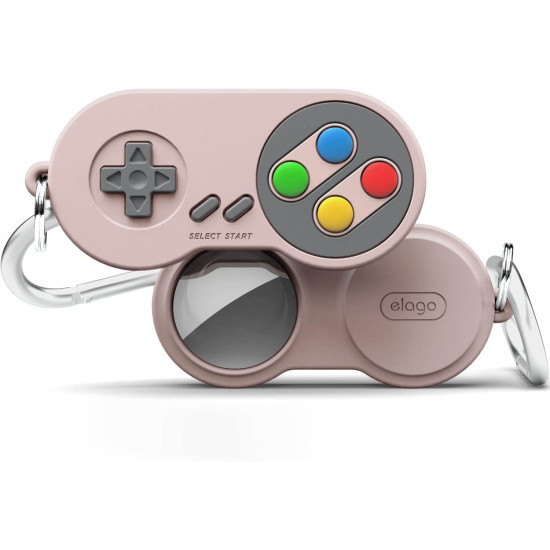 Elago W5 Case - Θήκη / Μπρελόκ Premium Σιλικόνης Apple AirTag 2 / 1 - Sand Pink (EATW5-SPK)
