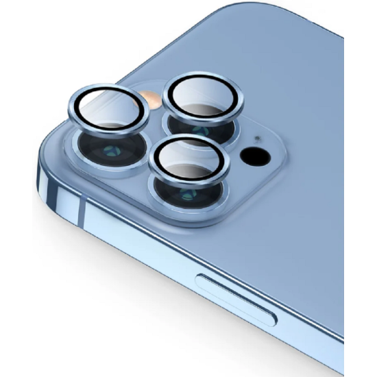 Uniq Optix Lens Protector - Αντιχαρακτικό Γυαλί Προστασίας για Φακό Κάμερας - Apple iPhone 13 Pro / 13 Pro Max - Arctic Blue (UNIQ-IP13P-13PM-LENSABLU)