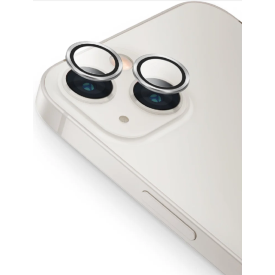 Uniq Optix Lens Protector - Αντιχαρακτικό Γυαλί Προστασίας για Φακό Κάμερας - Apple iPhone 13 / 13 mini - Silver (UNIQ-IP13-13M-LENSSIL)