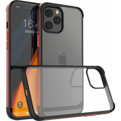 Bodycell Aluminium Bumper - Διάφανη Σκληρή Θήκη με Bumper Αλουμινίου - Apple iPhone 12 Pro Max - Red (5206015056550)