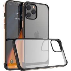 Bodycell Aluminium Bumper - Διάφανη Σκληρή Θήκη με Bumper Αλουμινίου - Apple iPhone 12 / 12 Pro - Gold (5206015056512)