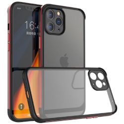 Bodycell Aluminium Bumper - Διάφανη Σκληρή Θήκη με Bumper Αλουμινίου - Apple iPhone 11 Pro - Red (5206015056451)