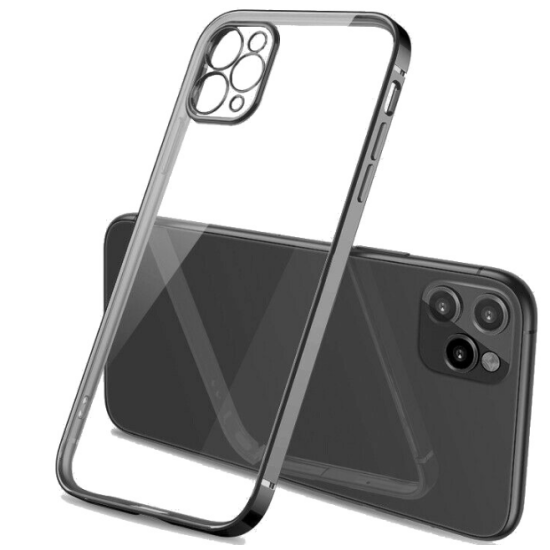 Bodycell HD Διάφανη Θήκη Σιλικόνης Apple iPhone 13 Pro Max - Black (5206015067402)