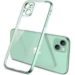 Bodycell HD Διάφανη Θήκη Σιλικόνης Apple iPhone 13 - Green (5206015067310)