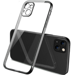 Bodycell HD Διάφανη Θήκη Σιλικόνης Apple iPhone 13 - Black (5206015067303)
