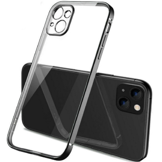 Bodycell HD Διάφανη Θήκη Σιλικόνης Apple iPhone 13 - Black (5206015067303)
