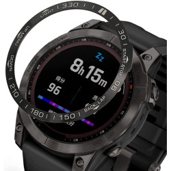 KW Bezel Ring Time Αλουμινίου - Garmin Fenix 7 - Black / Silver (58350.01)