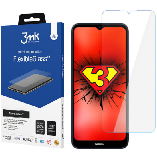3MK Premium Flexible Glass - Αντιχαρακτικό Υβριδικό Προστατευτικό Γυαλί Οθόνης - Nokia C21 - 0.3mm (5903108463461)