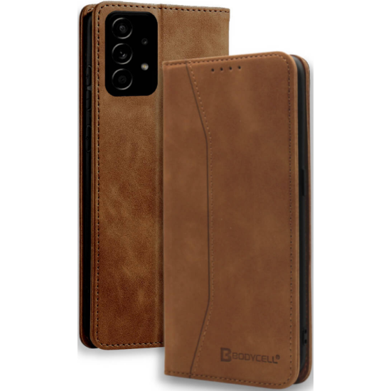 Bodycell Θήκη - Πορτοφόλι Samsung Galaxy A73 5G - Brown (5206015000904)
