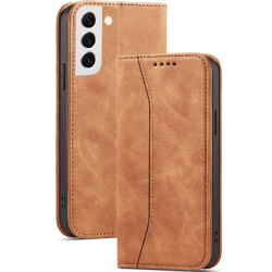 Bodycell Θήκη - Πορτοφόλι Samsung Galaxy S22 5G - Brown (5206015058585)
