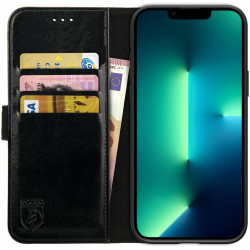 Rosso Element PU Θήκη Πορτοφόλι Apple iPhone 13 Pro Max - Black (8719246324703)