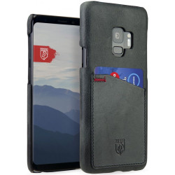 Rosso Select Δερμάτινη Θήκη με Υποδοχή για Κάρτα - Samsung Galaxy S9 - Black (8719246136443)