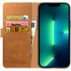 Rosso Element PU Θήκη Πορτοφόλι Apple iPhone 13 Pro Max - Light Brown (8719246324796)