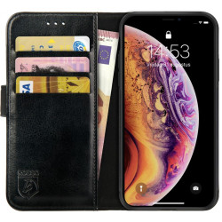 Rosso Element PU Θήκη Πορτοφόλι Apple iPhone X / XS - Black (8719246173189)