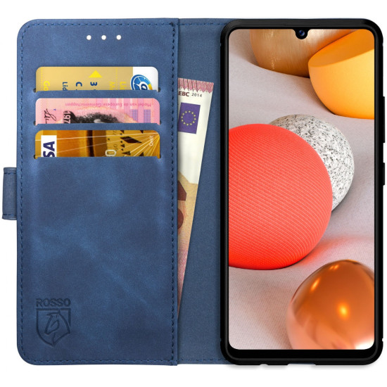Rosso Element PU Θήκη Πορτοφόλι Samsung Galaxy A42 5G - Blue (8719246274121)