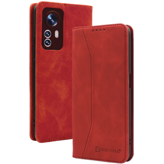 Bodycell Θήκη - Πορτοφόλι Xiaomi 12 Pro 5G - Red (5206015060663)