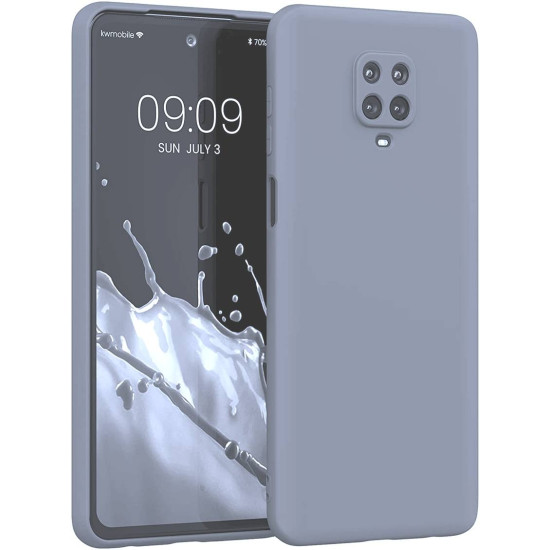 KWmobile Soft Slim Flexible Rubber Cover - Θήκη Σιλικόνης Xiaomi Redmi Note 9S / 9 Pro / 9 Pro Max - Blue Grey (56562.12)