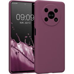 KWmobile Θήκη Σιλικόνης Honor Magic4 Lite με Πλαίσιο Κάμερας - Bordeaux Violet (58580.187)