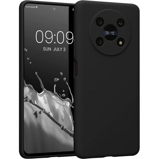 KWmobile Θήκη Σιλικόνης Honor Magic4 Lite με Πλαίσιο Κάμερας - Black Matte (58580.47)