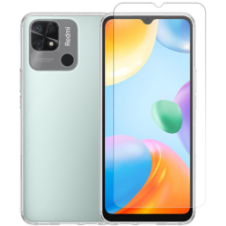 Vivid Σετ Διάφανη Θήκη Σιλικόνης & Tempered Glass - Xiaomi Redmi 10C - Transparent (VIGELLY240GLASSTN)