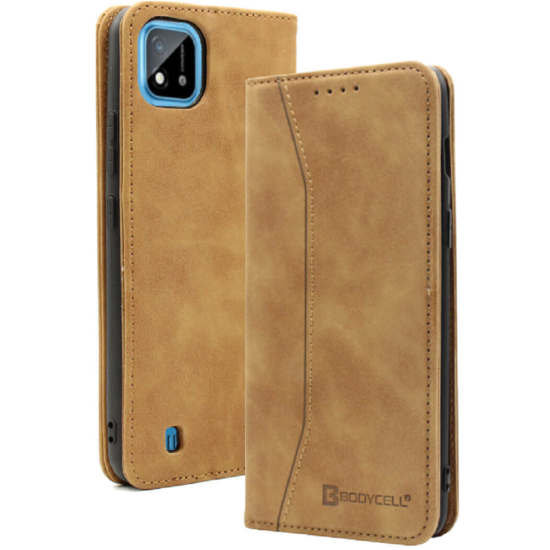 Bodycell Θήκη - Πορτοφόλι Realme C11 2021 - Brown (5206015058998)