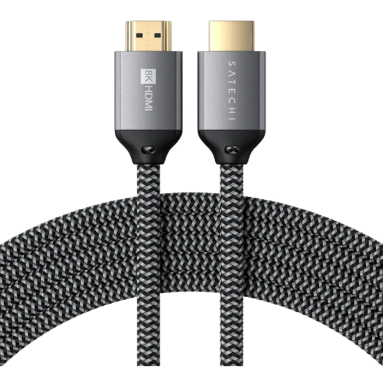 Satechi 8K Ultra High Speed HDMI - Καλώδιο HDMI 4K 120Hz (male) σε HDMI 8K 60Hz (male) - 200cm (ST-8KHC2MM)