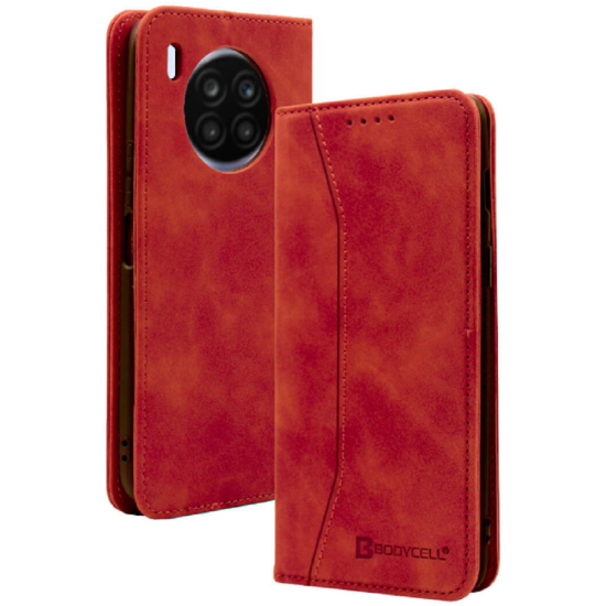 Bodycell Θήκη - Πορτοφόλι Huawei Nova 8i - Red (5206015058844)